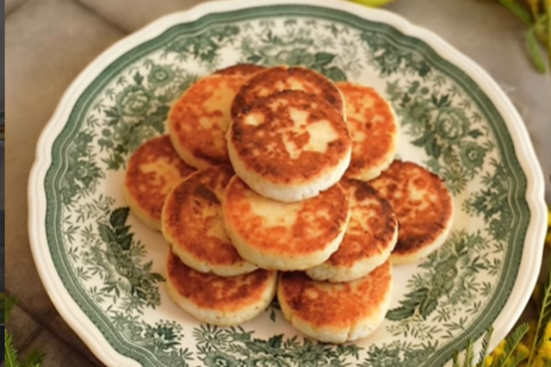 Сырники с яблоками на рисовой муке