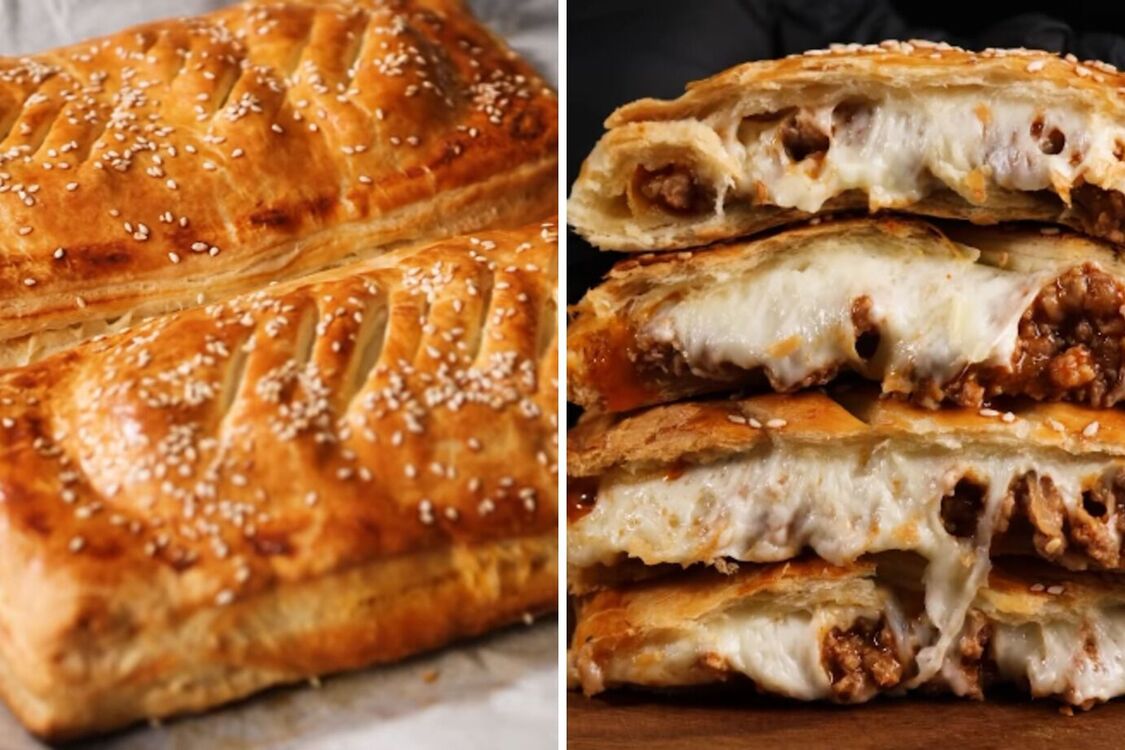 Сочные слойки с фаршем: рецепт