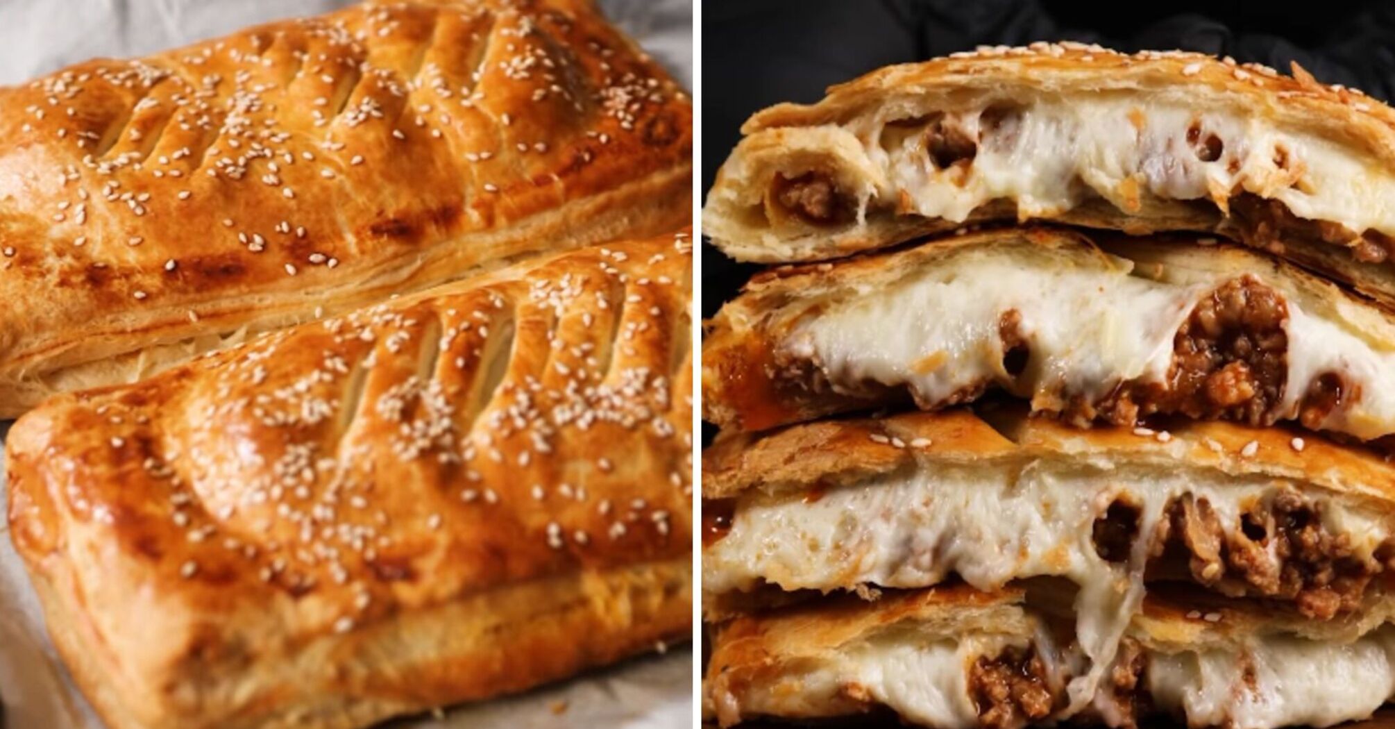 Сочные слойки с фаршем: рецепт