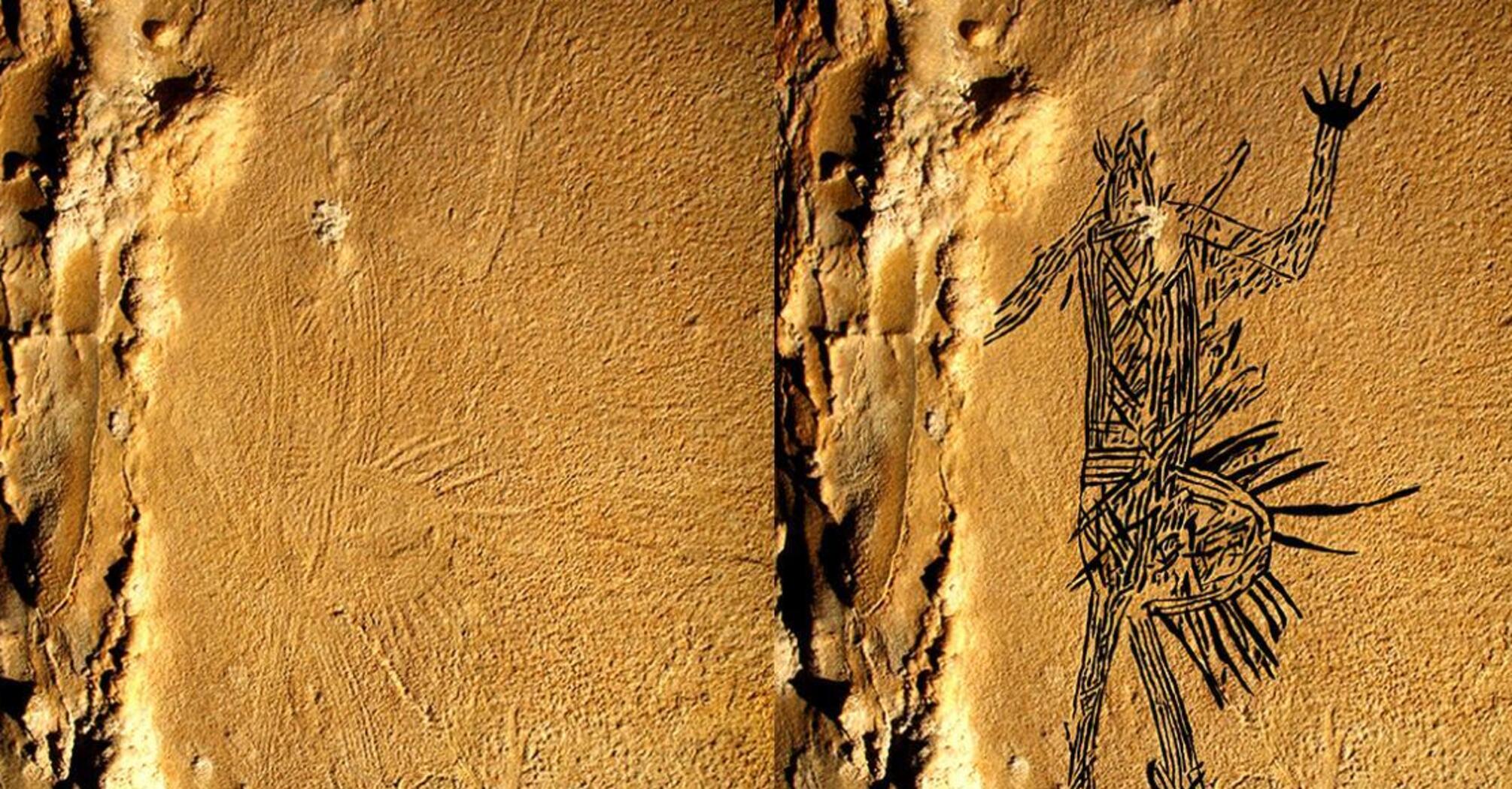 Археологи нашли в пещере Алабамы наскальный рисунок длиной три метра: как выглядит (фото)