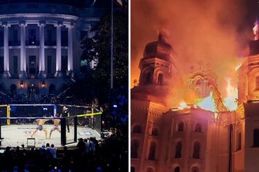 Києво-Печерська лавра охоплена вогнем, але світу важливіші бої у клітці в США?