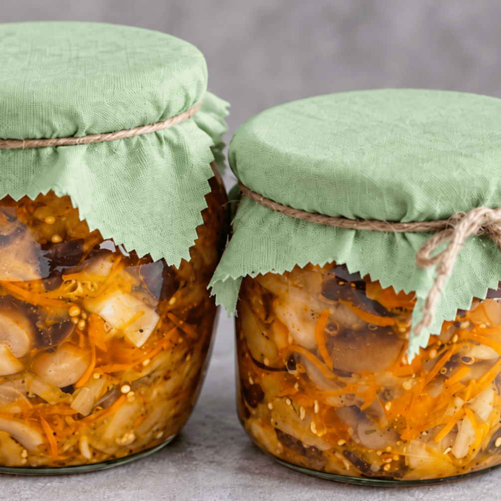 Сытная закуска: рецепт маринованных баклажанов с шампиньонами на зиму