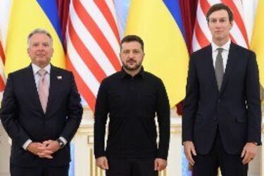 Зеленський зустрівся з Віткоффом і Кушнером у Києві